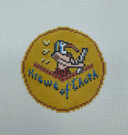 Krewe of Thoth Doubloon Needlepoint Ornament